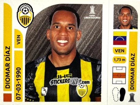 Cromo Diomar Díaz - Conmebol Libertadores 2025 n. DEV13 - Panini