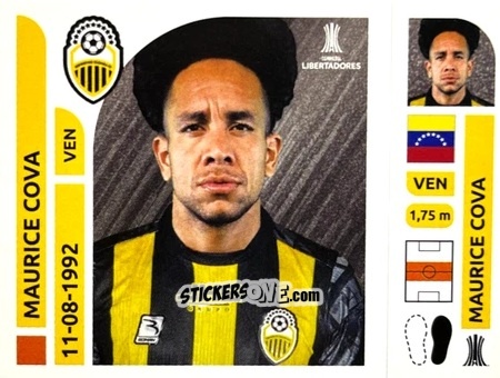 Cromo Maurice Cova - Conmebol Libertadores 2025 n. DEV14 - Panini