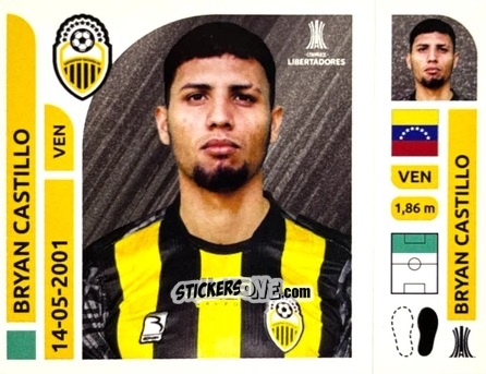 Figurina Bryan Castillo - Conmebol Libertadores 2025 n. DEV16 - Panini