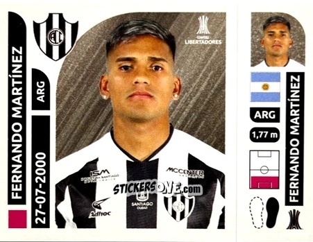 Figurina Fernando Martínez - Conmebol Libertadores 2025 n. CEA3 - Panini