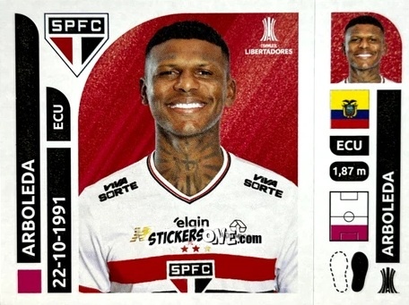 Sticker Robert Arboleda - Conmebol Libertadores 2025 n. SAB6 - Panini