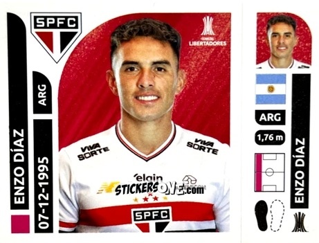 Sticker Enzo Díaz - Conmebol Libertadores 2025 n. SAB7 - Panini