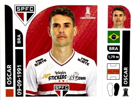Figurina Oscar - Conmebol Libertadores 2025 n. SAB12 - Panini