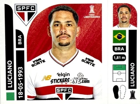 Sticker Luciano - Conmebol Libertadores 2025 n. SAB17 - Panini