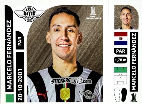 Figurina Marcelo Fernández - Conmebol Libertadores 2025 n. LIP15 - Panini