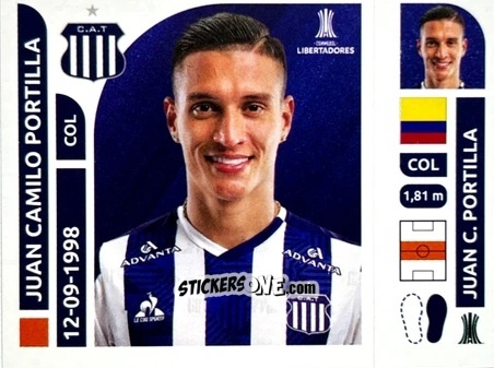 Figurina Juan Portilla - Conmebol Libertadores 2025 n. TAA8 - Panini