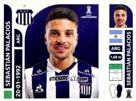 Figurina Sebastián Palacios - Conmebol Libertadores 2025 n. TAA17 - Panini
