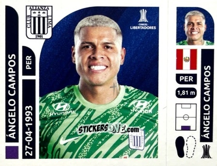 Sticker Ángelo Campos - Conmebol Libertadores 2025 n. ALP2 - Panini