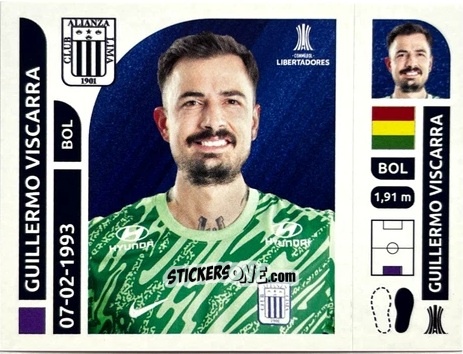 Sticker Guillermo Viscarra - Conmebol Libertadores 2025 n. ALP3 - Panini