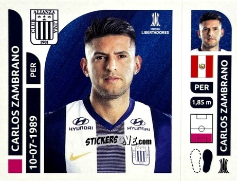 Sticker Carlos Zambrano - Conmebol Libertadores 2025 n. ALP4 - Panini