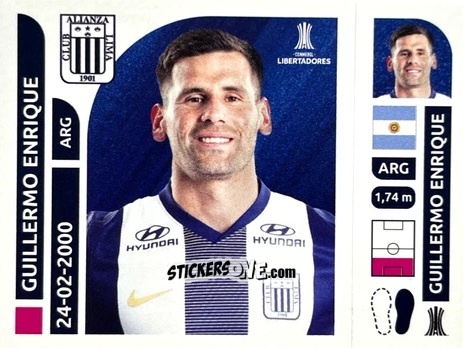 Sticker Guillermo Enrique - Conmebol Libertadores 2025 n. ALP6 - Panini