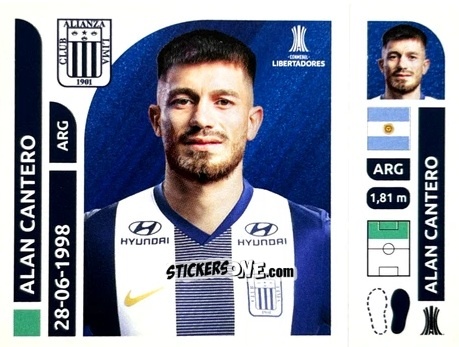Sticker Alan Cantero - Conmebol Libertadores 2025 n. ALP13 - Panini