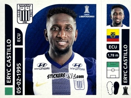 Sticker Eryc Castillo - Conmebol Libertadores 2025 n. ALP14 - Panini
