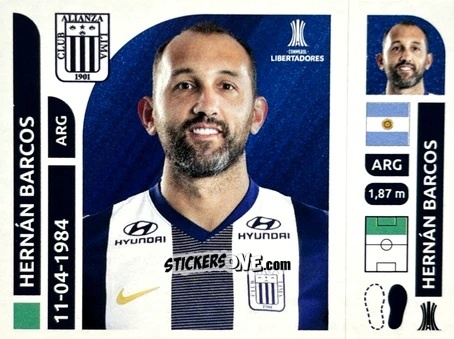Sticker Hernán Barcos - Conmebol Libertadores 2025 n. ALP15 - Panini