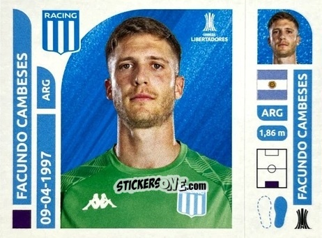 Sticker Facundo Cambeses - Conmebol Libertadores 2025 n. RAA2 - Panini