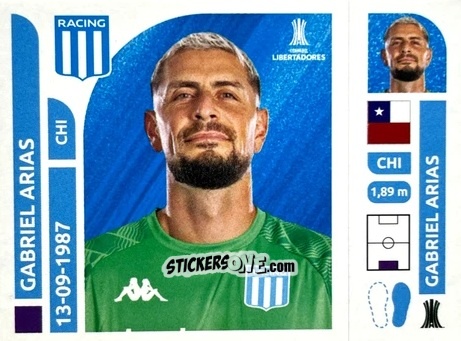 Sticker Gabriel Arias - Conmebol Libertadores 2025 n. RAA3 - Panini
