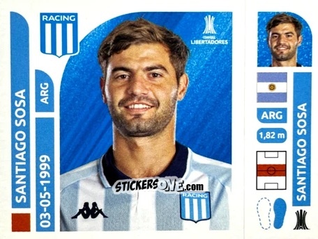 Sticker Santiago Sosa - Conmebol Libertadores 2025 n. RAA14 - Panini