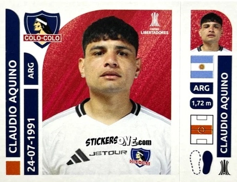 Sticker Claudio Aquino - Conmebol Libertadores 2025 n. COC8 - Panini