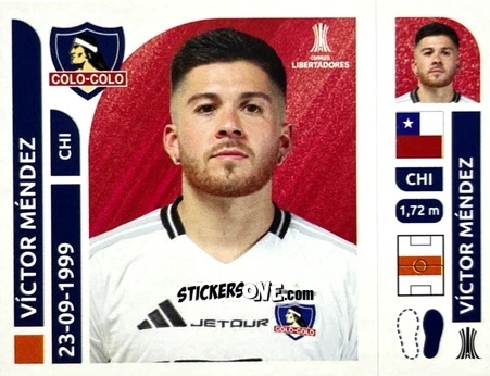 Sticker Víctor Méndez - Conmebol Libertadores 2025 n. COC12 - Panini