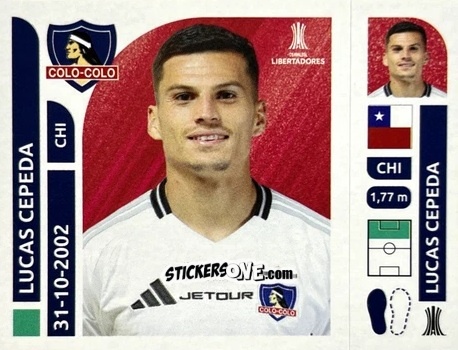 Sticker Lucas Cepeda - Conmebol Libertadores 2025 n. COC15 - Panini