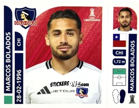 Sticker Marcos Bolados - Conmebol Libertadores 2025 n. COC16 - Panini