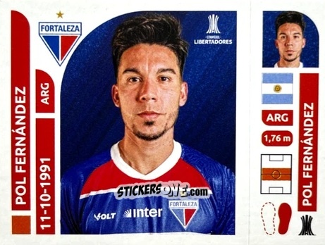 Cromo Pol Fernández - Conmebol Libertadores 2025 n. FOB11 - Panini