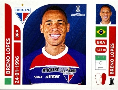 Figurina Breno Lopes - Conmebol Libertadores 2025 n. FOB13 - Panini