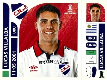 Sticker Lucas Villalba - Conmebol Libertadores 2025 n. NAU16 - Panini