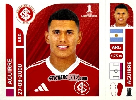 Sticker Braian Aguirre - Conmebol Libertadores 2025 n. INB3 - Panini