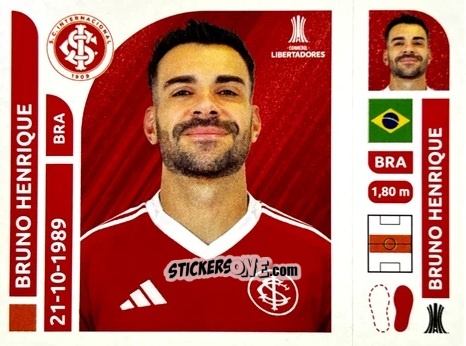 Figurina Bruno Henrique - Conmebol Libertadores 2025 n. INB8 - Panini