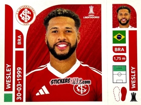 Figurina Wesley - Conmebol Libertadores 2025 n. INB17 - Panini