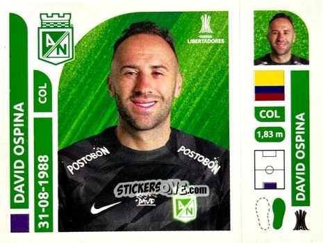 Sticker David Ospina - Conmebol Libertadores 2025 n. ATC2 - Panini