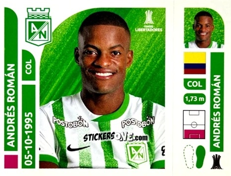 Figurina Andrés Felipe Román - Conmebol Libertadores 2025 n. ATC4 - Panini