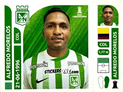 Cromo Alfredo Morelos - Conmebol Libertadores 2025 n. ATC15 - Panini