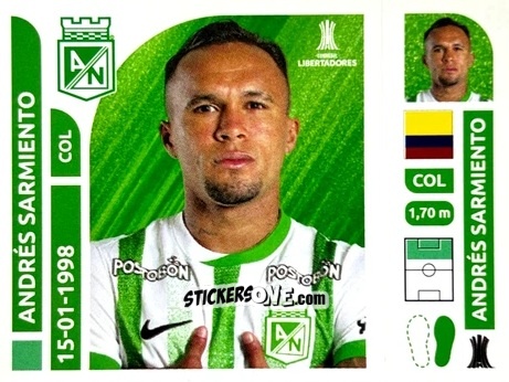 Figurina Andrés Sarmiento - Conmebol Libertadores 2025 n. ATC16 - Panini