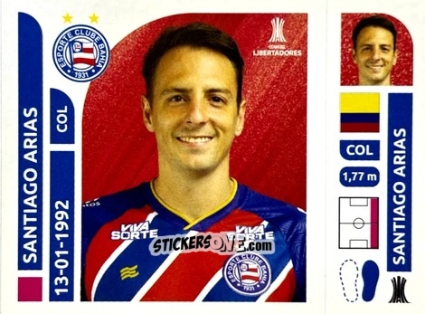 Cromo Santiago Arias - Conmebol Libertadores 2025 n. BAB4 - Panini