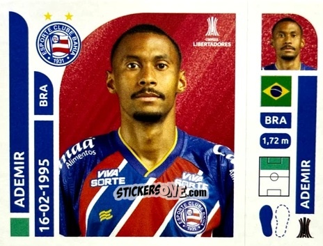 Cromo Ademir - Conmebol Libertadores 2025 n. BAB14 - Panini