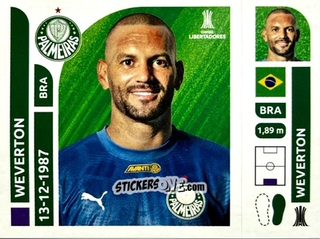 Figurina Weverton - Conmebol Libertadores 2025 n. PAB2 - Panini