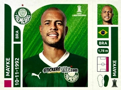 Figurina Mayke - Conmebol Libertadores 2025 n. PAB4 - Panini