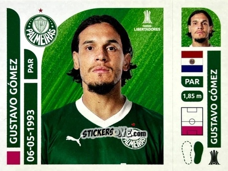 Figurina Gustavo Gómez - Conmebol Libertadores 2025 n. PAB5 - Panini