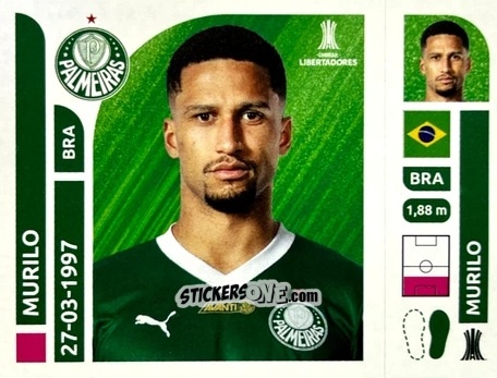 Figurina Murilo - Conmebol Libertadores 2025 n. PAB6 - Panini