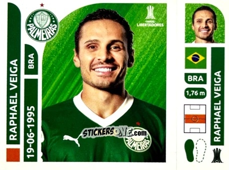 Figurina Raphael Veiga - Conmebol Libertadores 2025 n. PAB11 - Panini