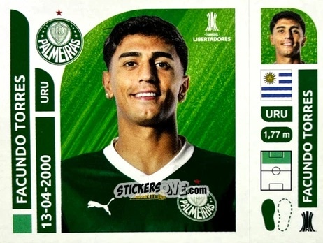 Figurina Facundo Torres - Conmebol Libertadores 2025 n. PAB14 - Panini