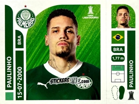 Figurina Paulinho - Conmebol Libertadores 2025 n. PAB17 - Panini