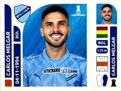 Cromo Carlos Melgar - Conmebol Libertadores 2025 n. BOB10 - Panini