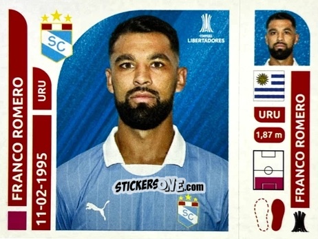 Sticker Franco Romero - Conmebol Libertadores 2025 n. SPP3 - Panini