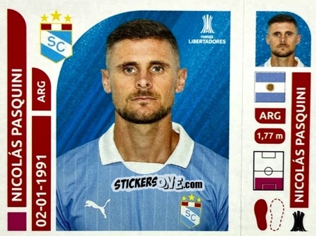 Sticker Nicolás Pasquini - Conmebol Libertadores 2025 n. SPP6 - Panini