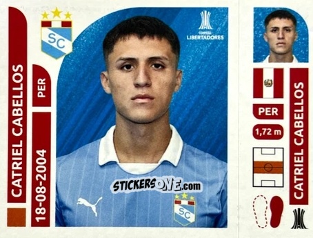 Sticker Catriel Cabellos - Conmebol Libertadores 2025 n. SPP7 - Panini
