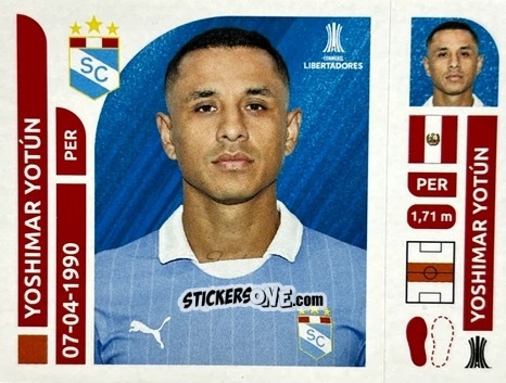 Sticker Yoshimar Yotún - Conmebol Libertadores 2025 n. SPP13 - Panini