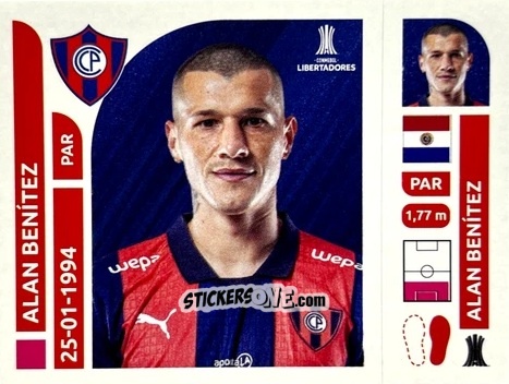 Cromo Alan Benítez - Conmebol Libertadores 2025 n. CEP5 - Panini